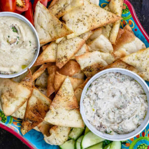 Two Dips with Pita